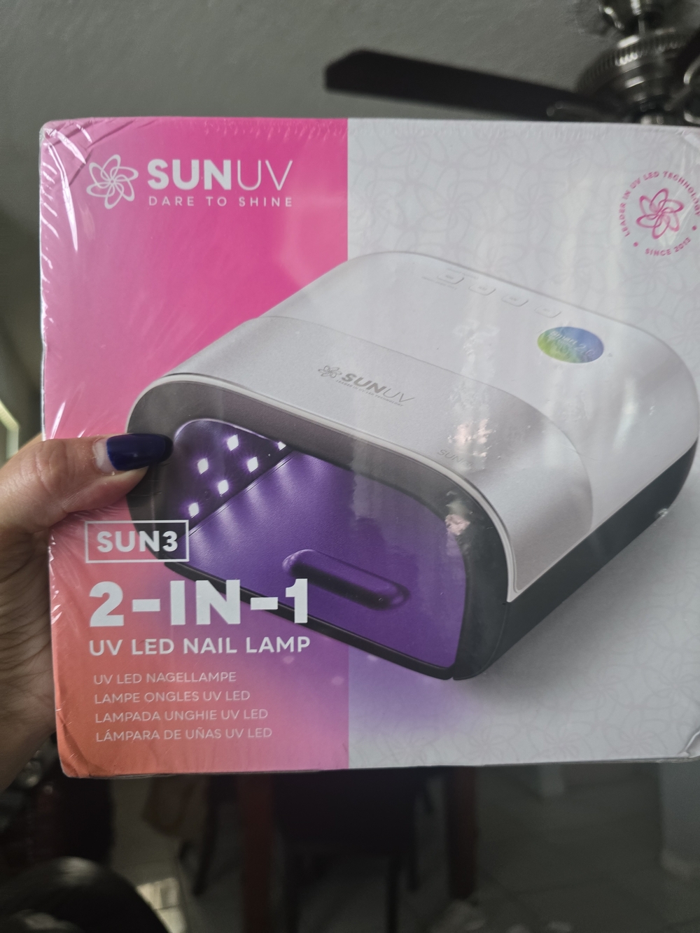 SUNUV White & Purple 2-in-1 UV LED Nail Lamp - SUN3
